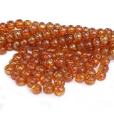 3 Strands (each 16 " line) Czech Rep. Imported 6mm  High Quality  round ab glass beads