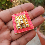 35 MM HANMADE KUNDAN COMPONENT BEADS SOLD BY PER PIECE PACK