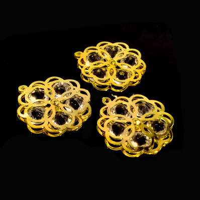 2 PIECES PACK' BEAUTIFUL KUNDAN PENDANT CHARMS' SIZE 35 MM