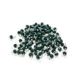 Loreal Charms for Jewelry making adornment Pack of 100/pcs Green Dark Solid Opaque