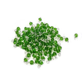 Loreal Charms for Jewelry making adornment Pack of 100/pcs Green Light Transparent