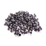 Loreal Charms for Jewelry making adornment Pack of 100/pcs Purple Transparent