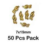 50 Pcs pack approx size 7x19mm Unbeatable Price of Leaf Charms Pendants Available