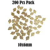 200 Pcs Pack Leaf Pendants Charm For Jewellery Making