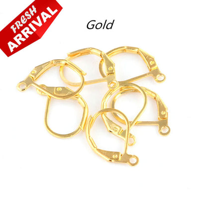 Best quality Earring Bali hooks Gold Shiny Plated in package of 10 Pairs,50 Pairs,100 Pairs