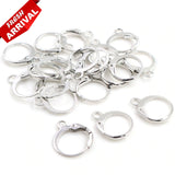 Best Quality Round Bali Hoops Shiny Silver Plated 10 Pair Pack