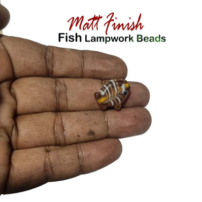 20/Pcs Lot, Fish Handmade glass beads