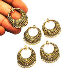 3 PAIR PACK' 30 MM APPROX SIZE' EARRING MAKING BASE FINDING' OXIDIZED GOLD PLATING