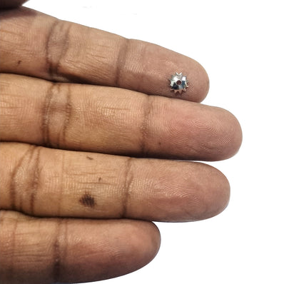 200 Pcs Pkg. LIGHT WEIGHT BEAD CAPS FOR JEWELRY MAKING IN SIZE ABOUT 6mm Rhodium Color