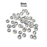 200 Pcs Pkg. LIGHT WEIGHT BEAD CAPS FOR JEWELRY MAKING IN SIZE ABOUT 6mm Silver Color