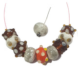 10 Pcs Artisan Lampwork glass beads