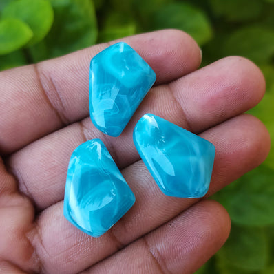 10 PCS PACK, FANCY ACRYLIC BEADS, 25X16 MM SIZE' IMITATION JADE BEADS JEWELRY MAKING RAW MATERIALS