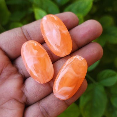 10 PCS PACK, FANCY ACRYLIC BEADS, 33x18 MM SIZE' IMITATION JADE BEADS JEWELRY MAKING RAW MATERIALS