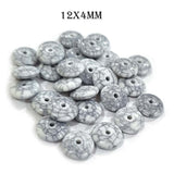 50 Pcs Pkg. Best Seller Turquoise color replica Acrylic beads for jewelry making in size about 12x4mm