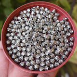 40 PIECES PACK' 7 MM' SILVER OXIDIZED METAL BEADS USED IN DIY JEWELLERY MAKING