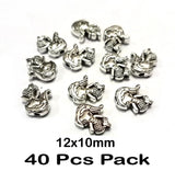 12x10mm Doll Beads Silver oxidizeding  Sold Per 40 Pcs Pack
