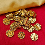 40 Pcs Pack, Metal Oxidized Beads Size About  13mm