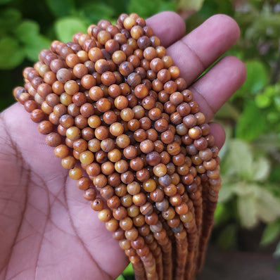 SHELL BEADS STRANDS, MOTHER OF PEARL (MOP) DYED FAST COLOR HIT TREATED, SIZE ABOUT 5 MM, 75-76 PIECES