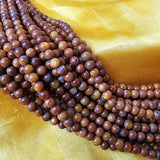 SHELL BEADS STRANDS, MOTHER OF PEARL (MOP) DYED FAST COLOR HIT TREATED, SIZE ABOUT 5 MM, 75-76 PIECES