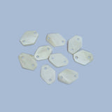 10 Pcs Pkg. Natural Shell Connectors Charms Pendants for Jewelry Making