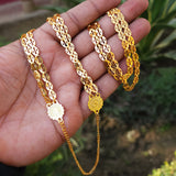 GOLD MICRO PLATED LONG NECKLACE SOLD BY PER PIECE PACK