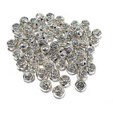 30 Pcs Pkg. Metal Oxidized Fine quality Jewelry making beads in Size About 7x6 Milimeters