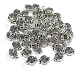30 Pcs Pkg. Metal Oxidized Fine quality Jewelry making beads in Size About 7x10 Milimeters