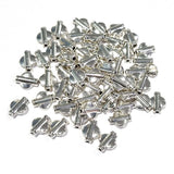 50 Pcs Pkg. Metal Oxidized Fine quality Jewelry making beads in Size About 8x10 Milimeters