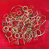 25 PIECES ASSORTED PACK OF CLOSED LINKS' 8-45 MM JEWELLERY FINDINGS