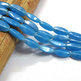 AB Glass Beads Turquoise Blue Color Oval Shape