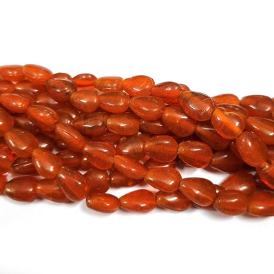 Handmade Glass beads sold by per Strands/Line Approx 42 Beads in size about 7x9 Milimeter