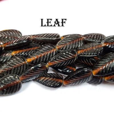 Handmade Glass beads sold by per Strands/Line Approx 20 Beads in size about 13X20 Milimeter