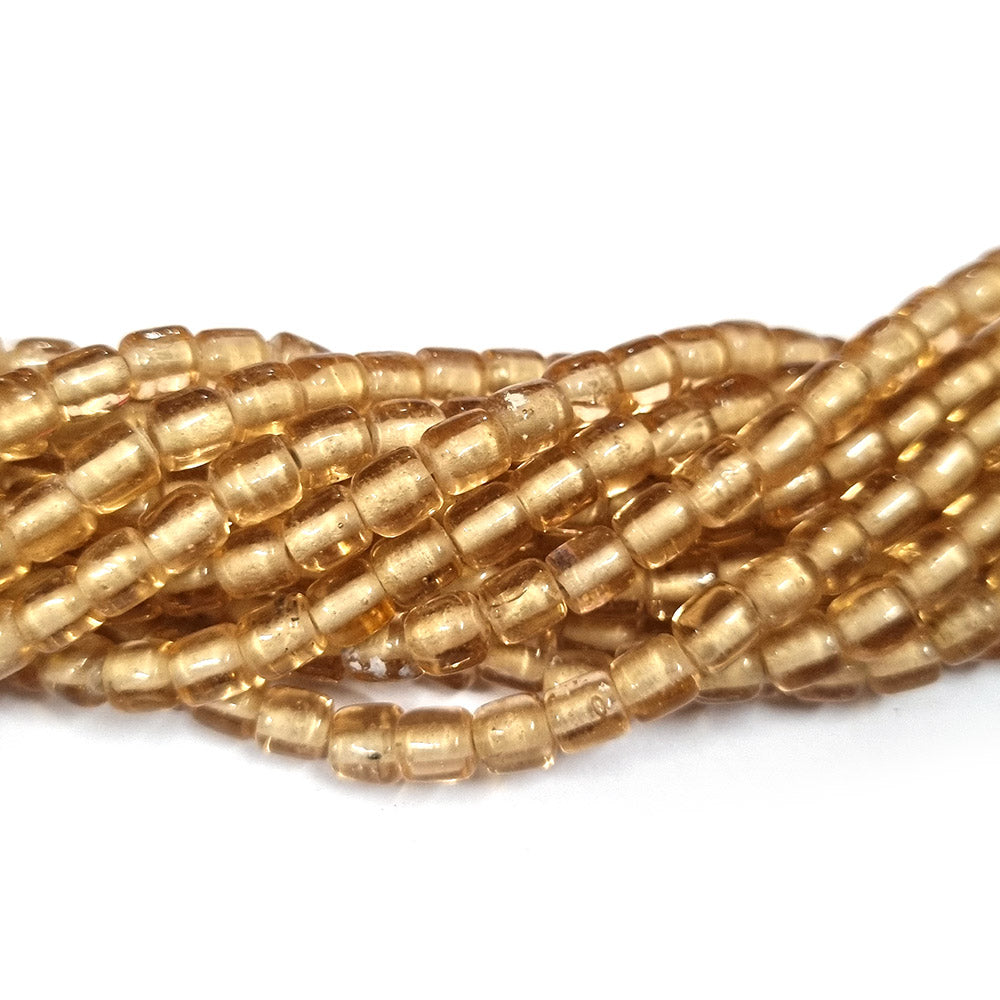 Handmade Glass beads sold by per Strands/Line Approx 70 Beads in size about 6X6 Milimeter