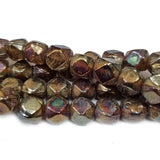 Handmade Glass beads sold by per Strands/Line Approx 37 Beads in size about 11x11 Milimeter