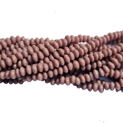 4/Line Pkg. (each 16 inches long) 5x4mm Disc Shape handmade glass beads for jewelry making