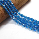 8x10mm Approx Size Handmade glass beads Sold Per line  of 16 inches (strand) 38 Beads approx in a line