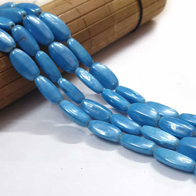 12x23mm Approx Size Handmade glass beads Sold Per line  of 16 inches (strand) 18 Beads approx in a line