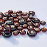 50 Pcs disc glass beads handmade spacer