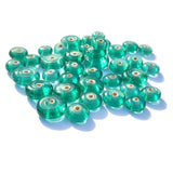 50 Pcs disc glass beads handmade spacer