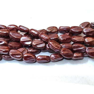 13x9 mm' Lusture AB Glass beads sold by per line pack