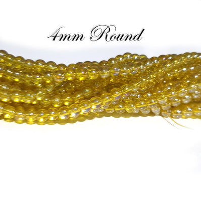 4mm, High Quality Beautiful Lusture Round Shape Beads Sold by per line, About 200~202 Beads