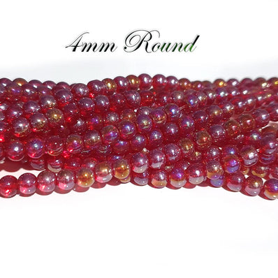 4mm, High Quality Beautiful Lusture Round Shape Beads Sold by per line, About 200~202 Beads
