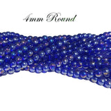 4mm, High Quality Beautiful Lusture Round Shape Beads Sold by per line, About 200~202 Beads