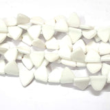 White Handmade Glass beads Sold Per Strand of 16 Inches Beads Size about 12 MM 36 Pcs beads in a Strand/Line16"  Beads Hole Size about 1mm