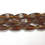 Brown Handmade Glass beads Sold Per Strand of 16 Inches Beads Size about 11x31 MM 13 Pcs beads in a Strand/Line16"  Beads Hole Size about 2mm~2.4mm