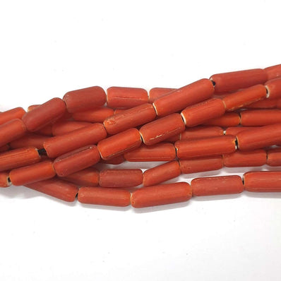 Red Handmade Glass beads Sold Per Strand of 16 Inches Beads Size about 7x15 MM 20 Pcs beads in a Strand/Line16"  Beads Hole Size about 2mm~2.4mm