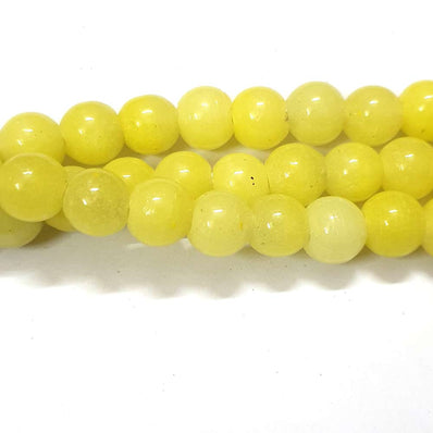 Yellow Handmade Glass beads Sold Per Strand of 16 Inches Beads Size about 13 MM 34 Pcs beads in a Strand/Line16"  Beads Hole Size about 2mm~2.4mm