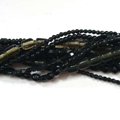 Glass Bead mix,  (Handmade), mixed colors, 4-10mm mixed shape. Sold per (10) 15" to 16" strands.