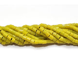4x4mm Approx Size Tube glass beads for jewellery making Sold Per Strand (line) of 16" inches
