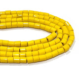 5x6mm Approx Size Tube glass beads for jewellery making Sold Per Strand (line) of 16" inches